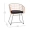 Flash Furniture Natural Rattan Rope Chairs & Black Cushions, PK 2 TW-VN015-15-NAT-GG - alternate 7